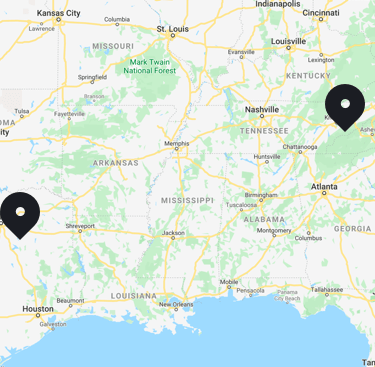 Map marking places of Arch Studio offices.